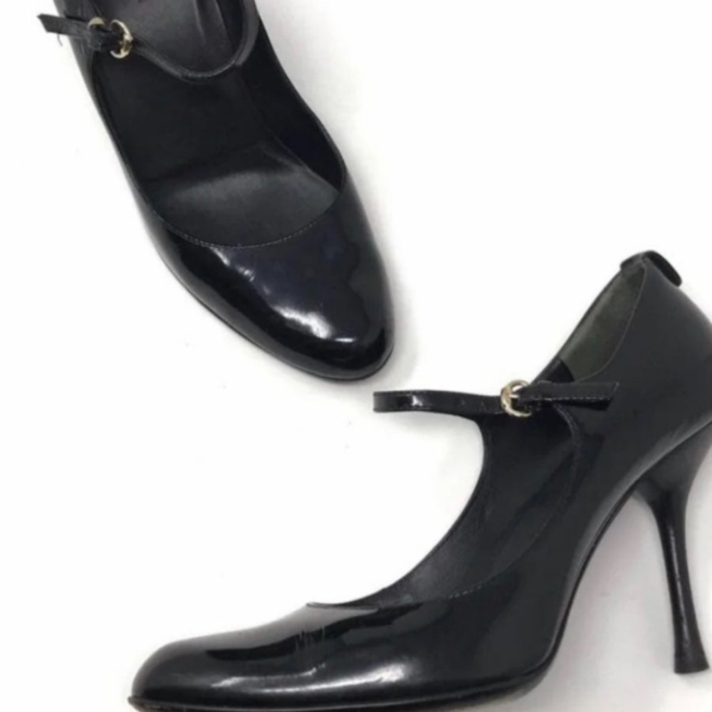 Gucci Black Patent Leather Mary Jane Pumps- Pristine Condition - Picture 2 of 5